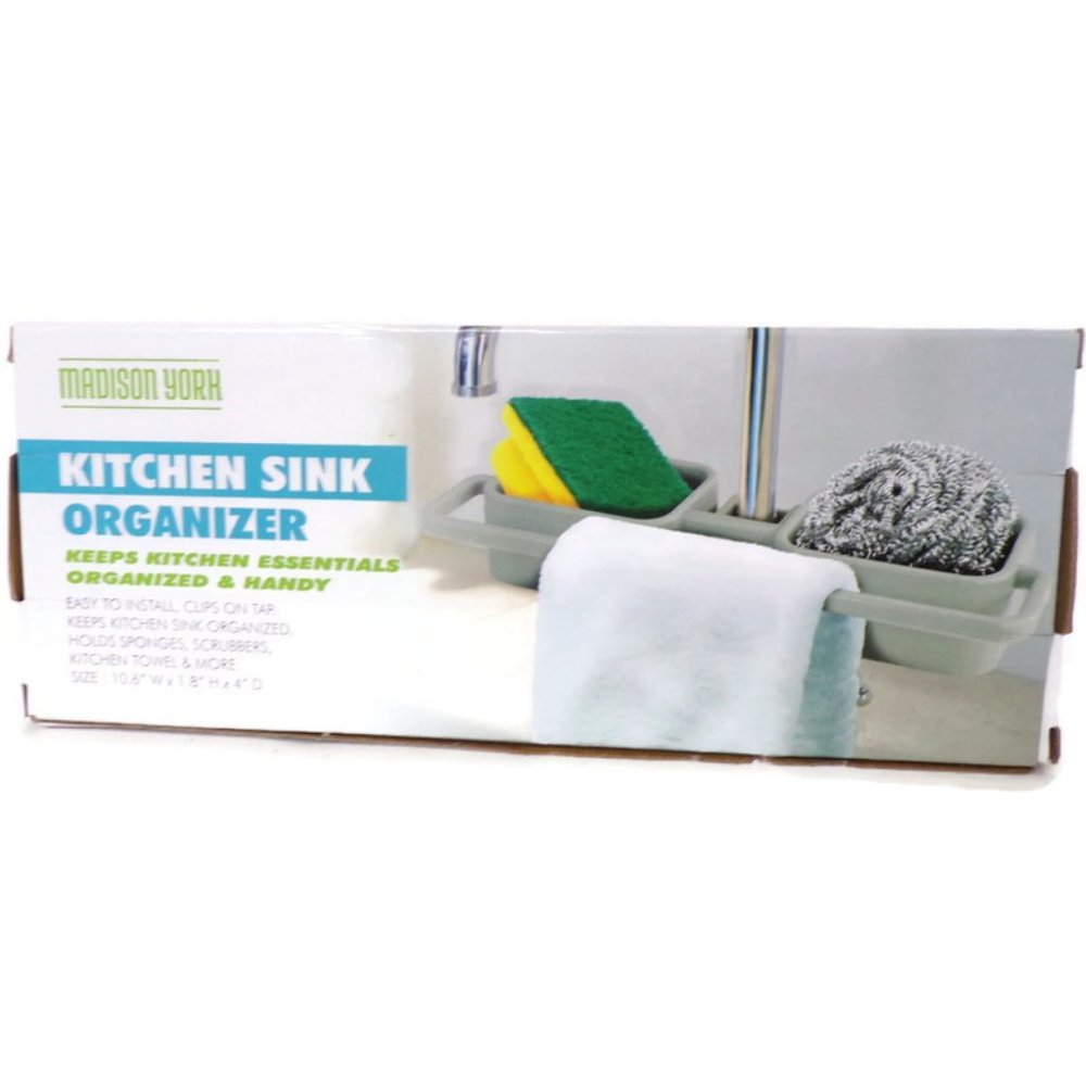 Kitchen Sink Organizer Saves Counter Space 0730